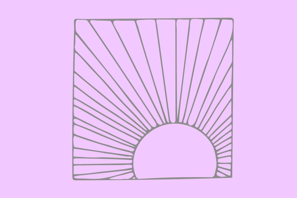 an illustration of the sun and its rays.